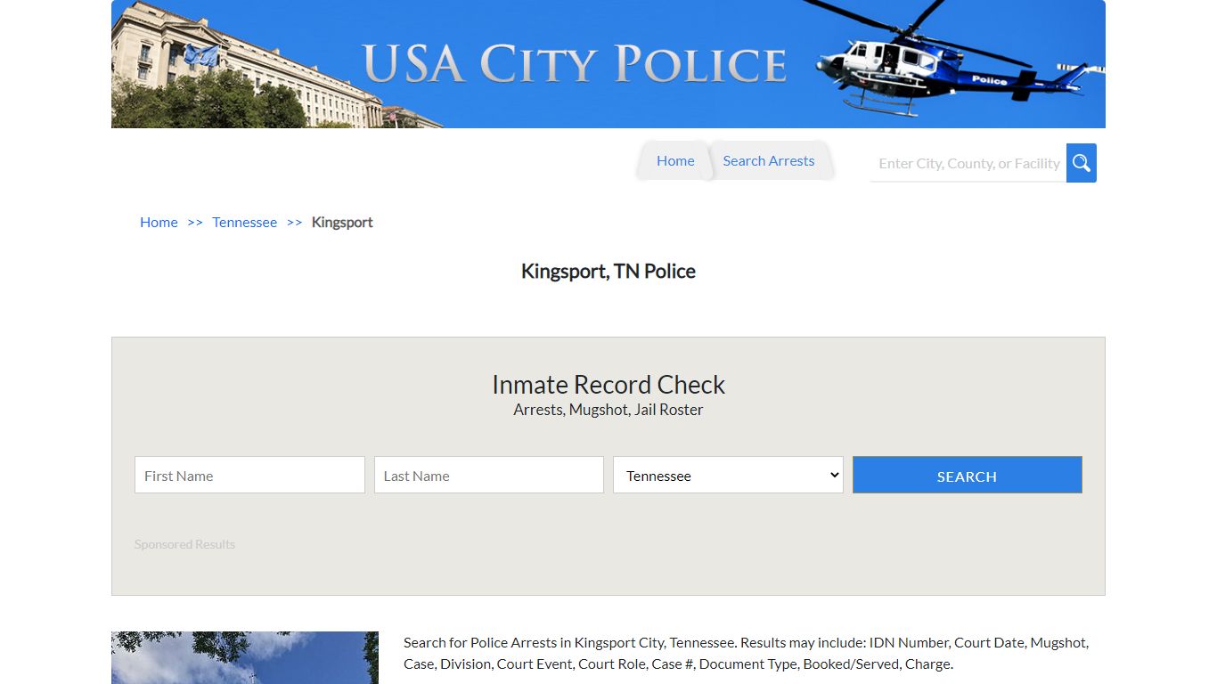 Kingsport, TN Police | Jail Records